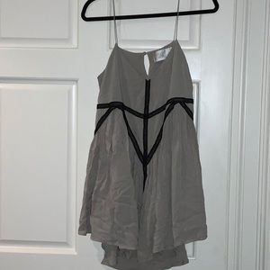 Grey and black swing dress